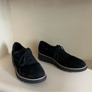 Black Suede Clarks